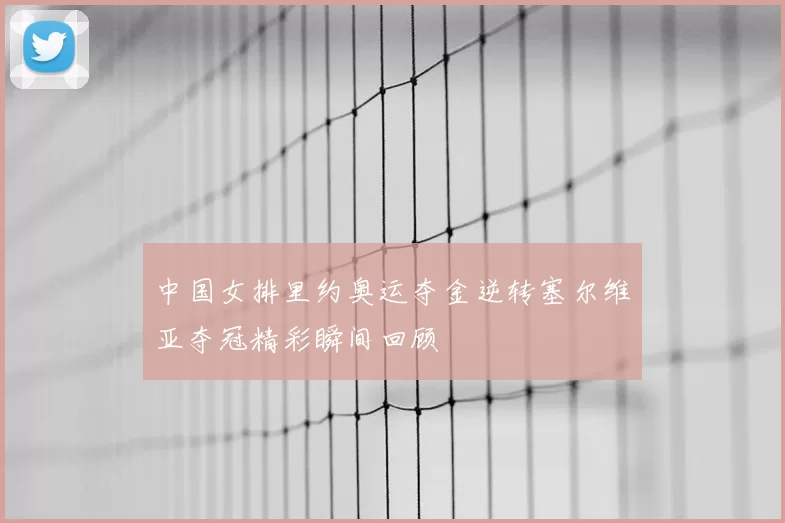 中国女排里约奥运夺金逆转塞尔维亚夺冠精彩瞬间回顾